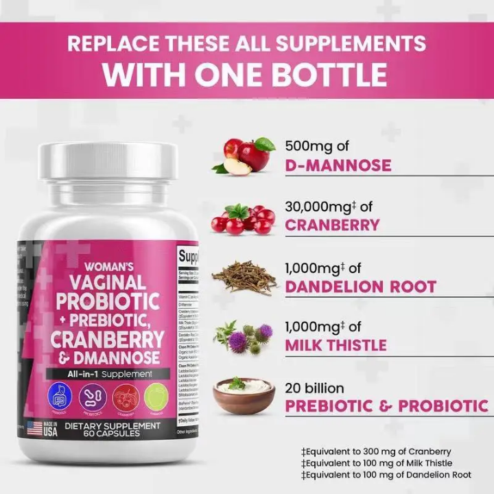 Probiotics+Probiotics, Cranberry & Mannose