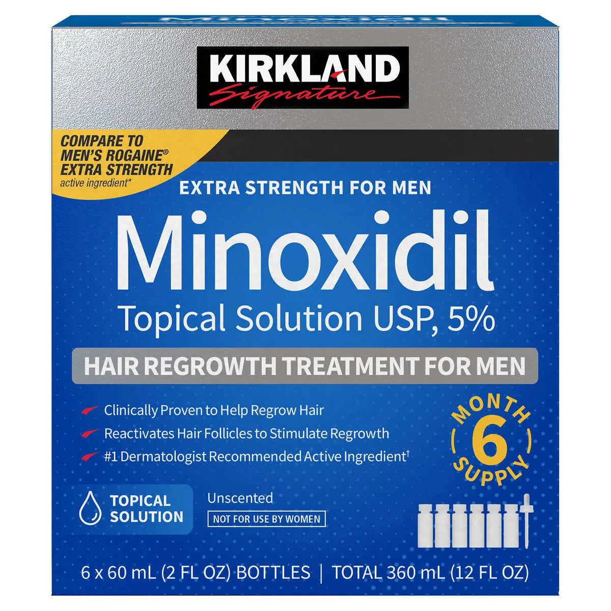 Minoxidil per bottle